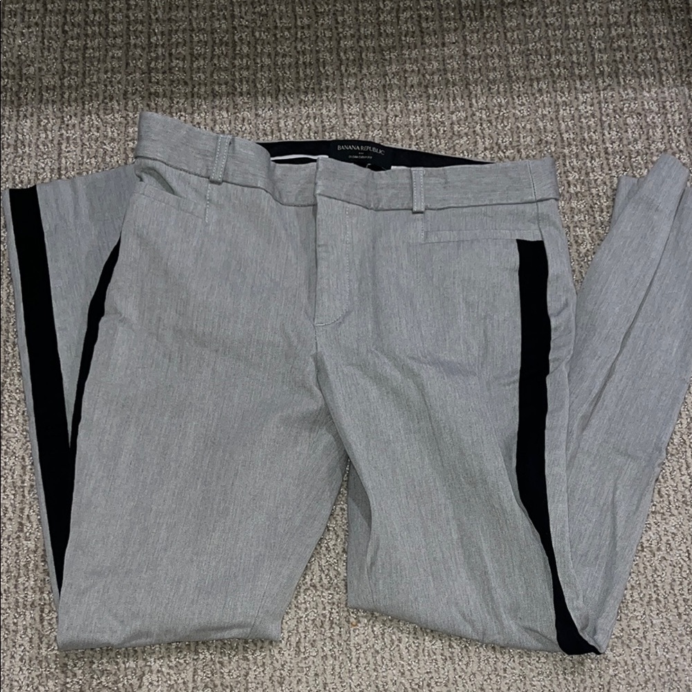 Banana Republic Gray Tuxedo Dress Pants